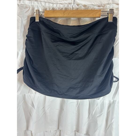 Athleta Women's Wick It Wader swim Skirt cover up cinched sides Size Medium - Picture 5 of 6